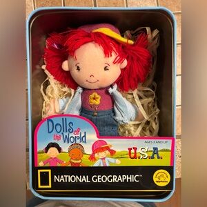 VNT 2003 National Geographic Dolls of the World - Red Hair U.S.A. Doll